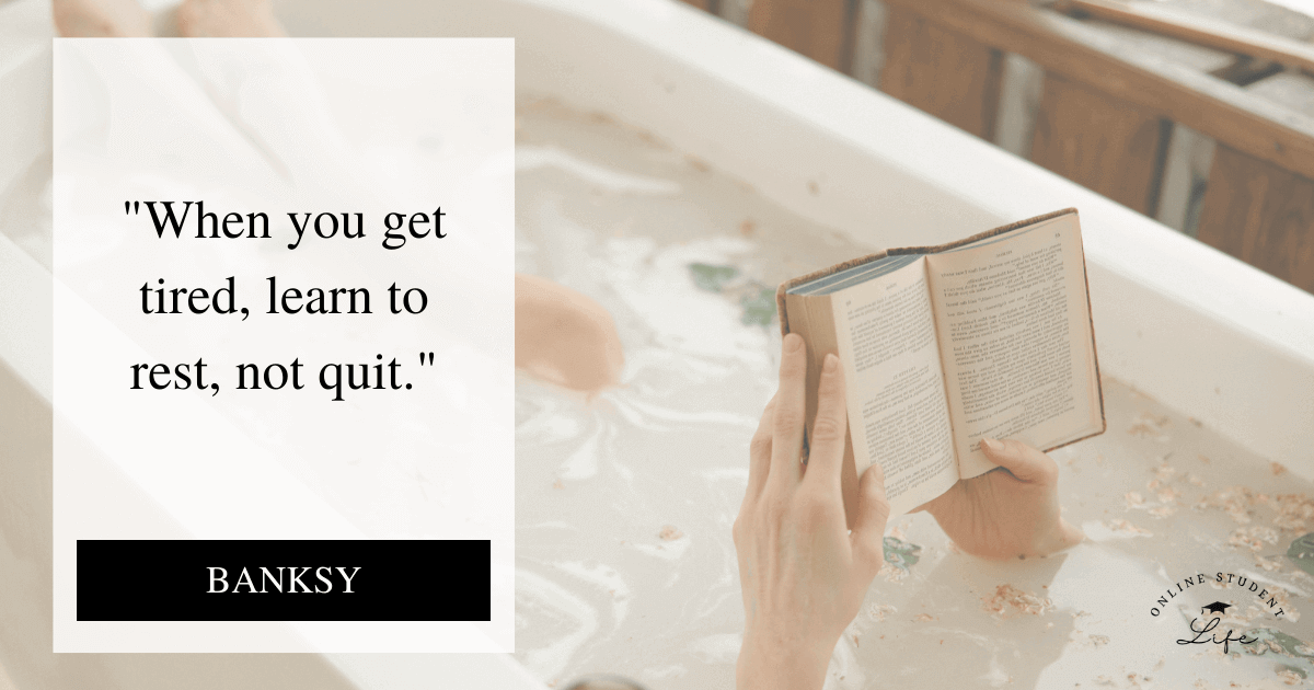 When you get tired, learn to rest, not quit. Banksy