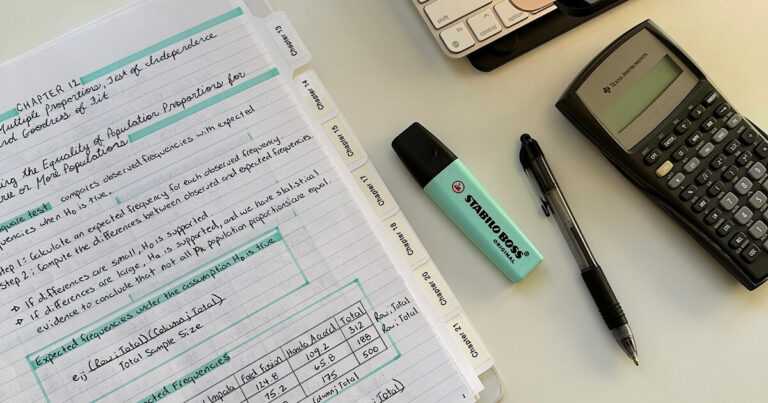 How to Organize Your Math Notes to Study Faster and Smarter - Online ...