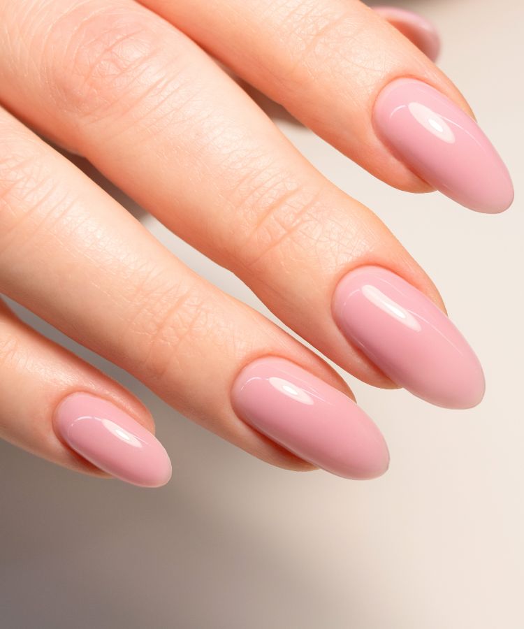 Light Pink Almond Nails