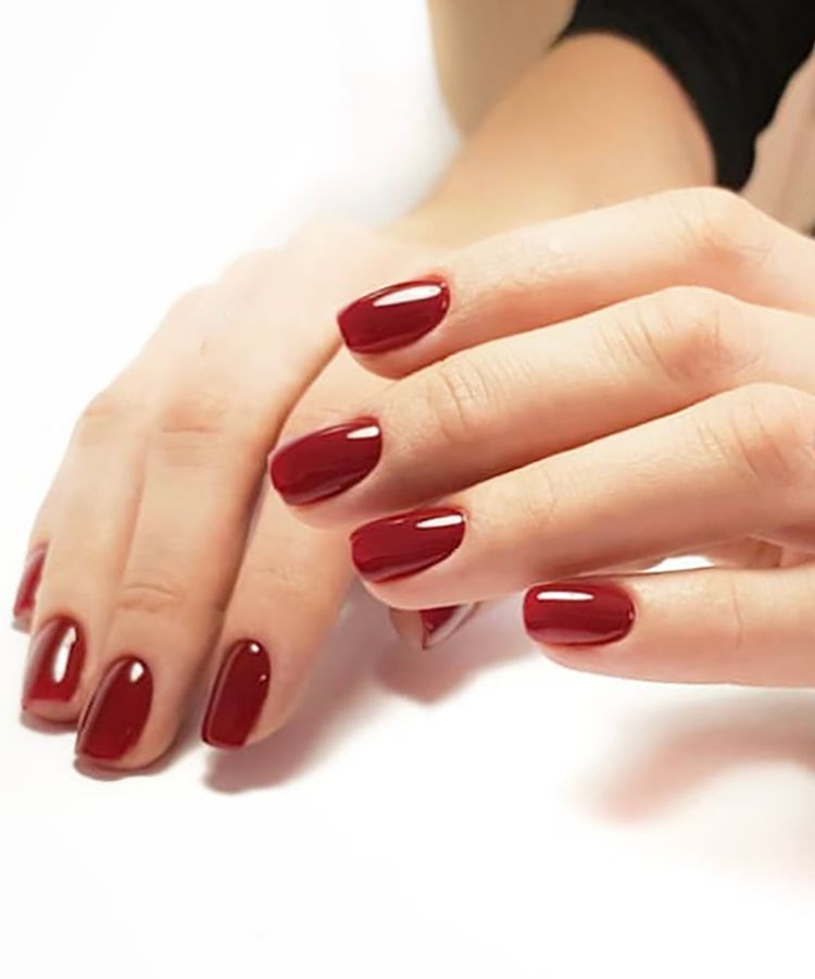Short Red Nails